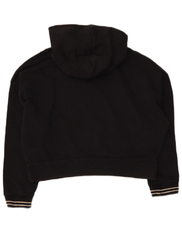 Fila Jersey con capucha y gráfico corto para niñas 9-10 años Algodón negro