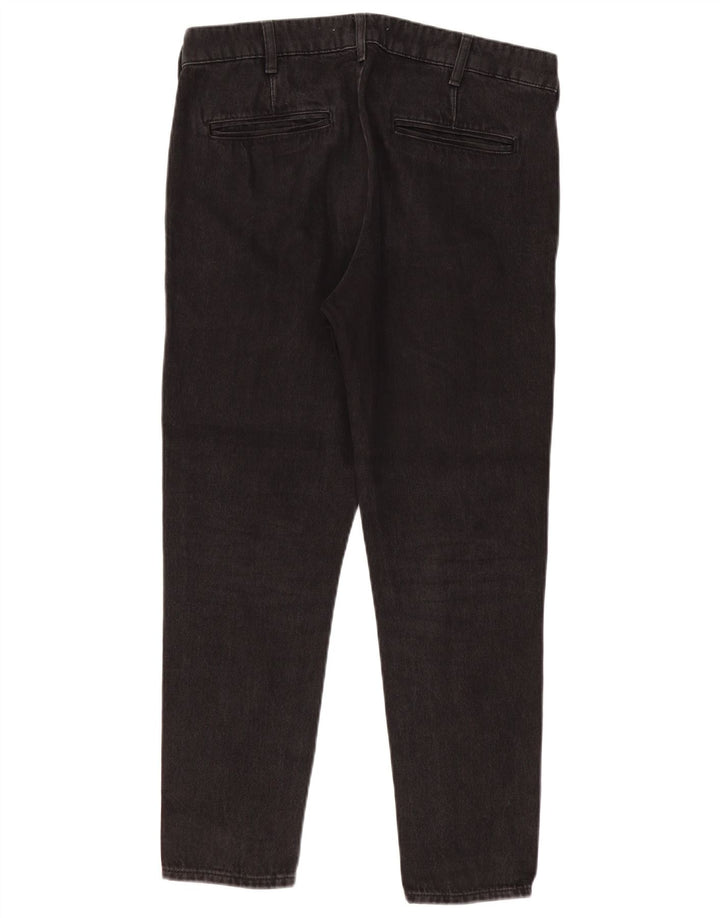 ZARA Vaqueros ajustados para hombre EU 42 Large W32 L27 Algodón negro