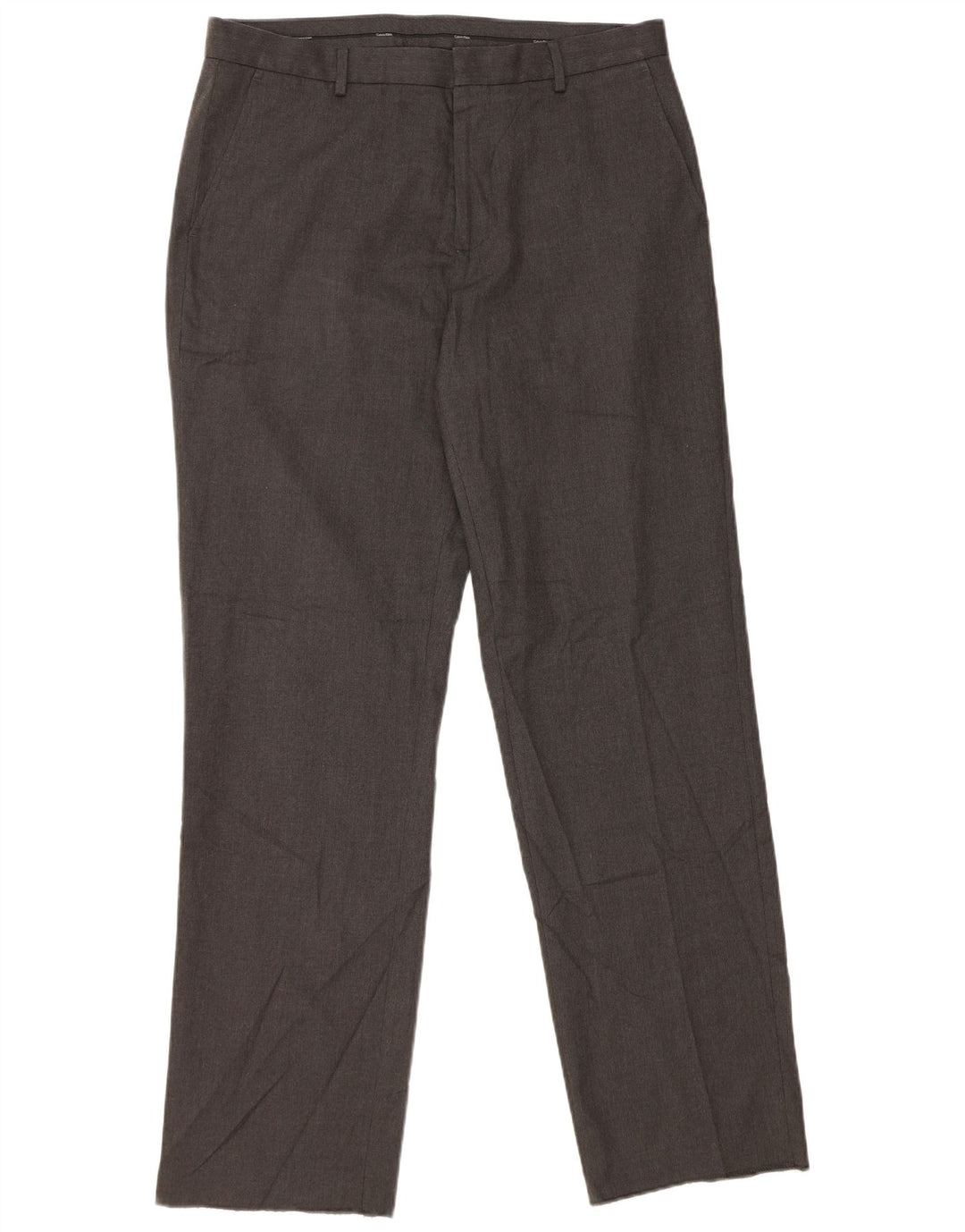 Pantalón de traje recto CALVIN KLEIN para hombre W34 L32 Poliéster gris