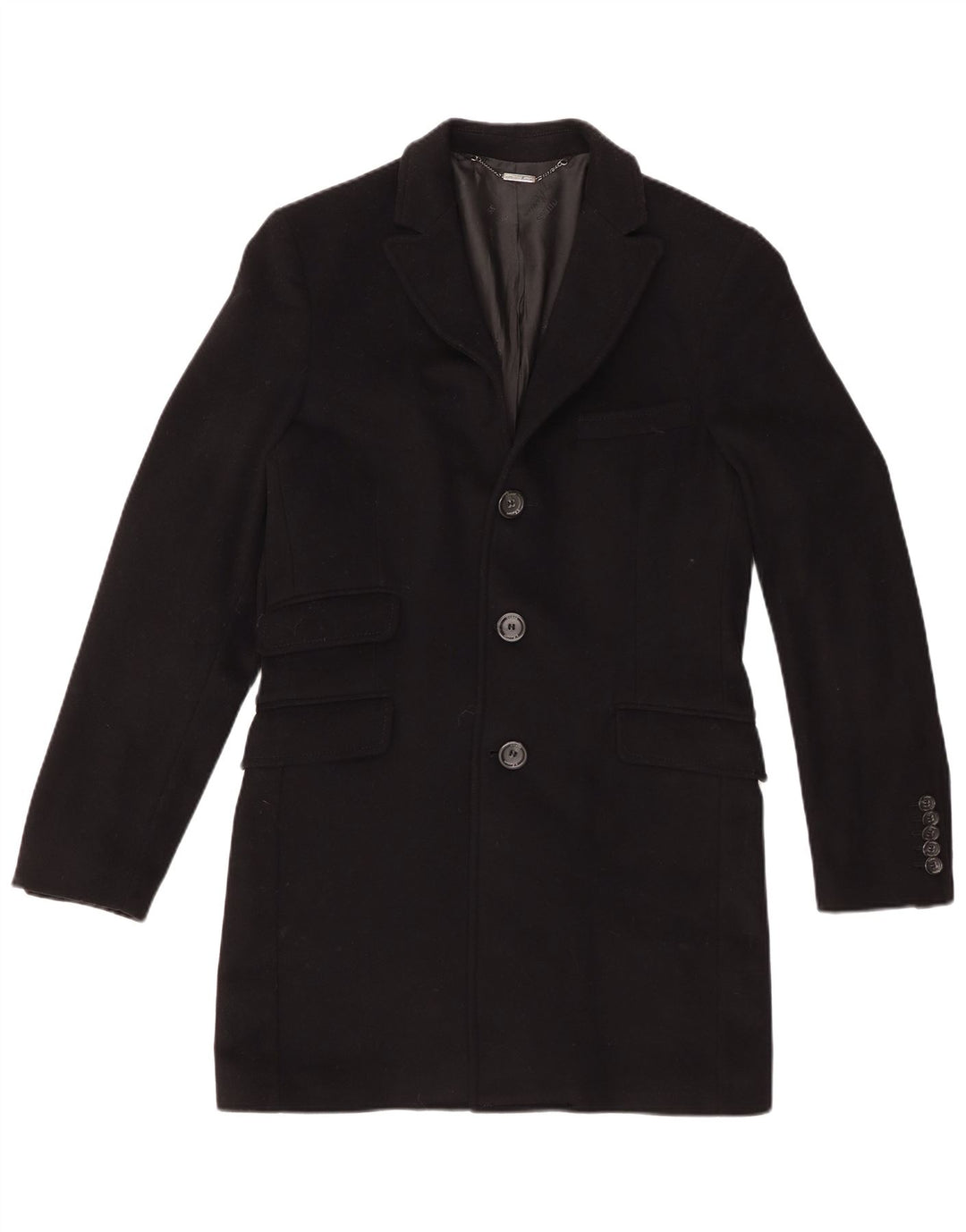 Guess By Marciano Abrigo para hombre UK 36 Small Lana negra