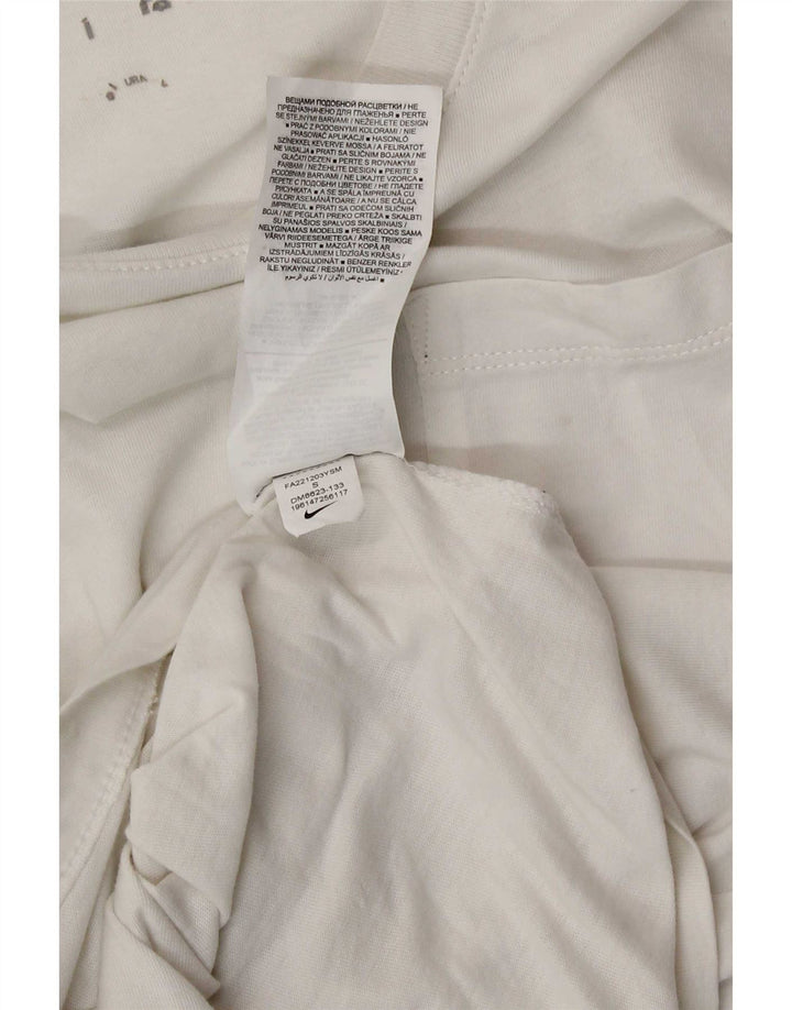 Nike - Camiseta gráfica para hombre, talla pequeña, algodón blanco