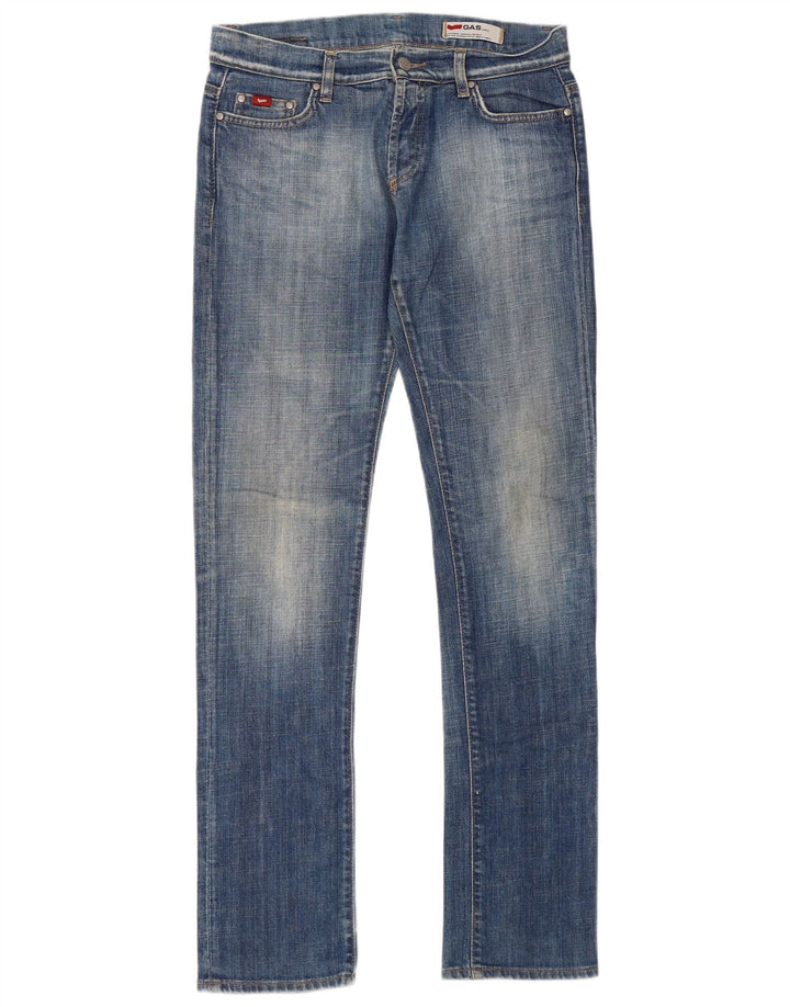 Vaqueros Slim Mujer Gas W31 L34 Algodón Azul