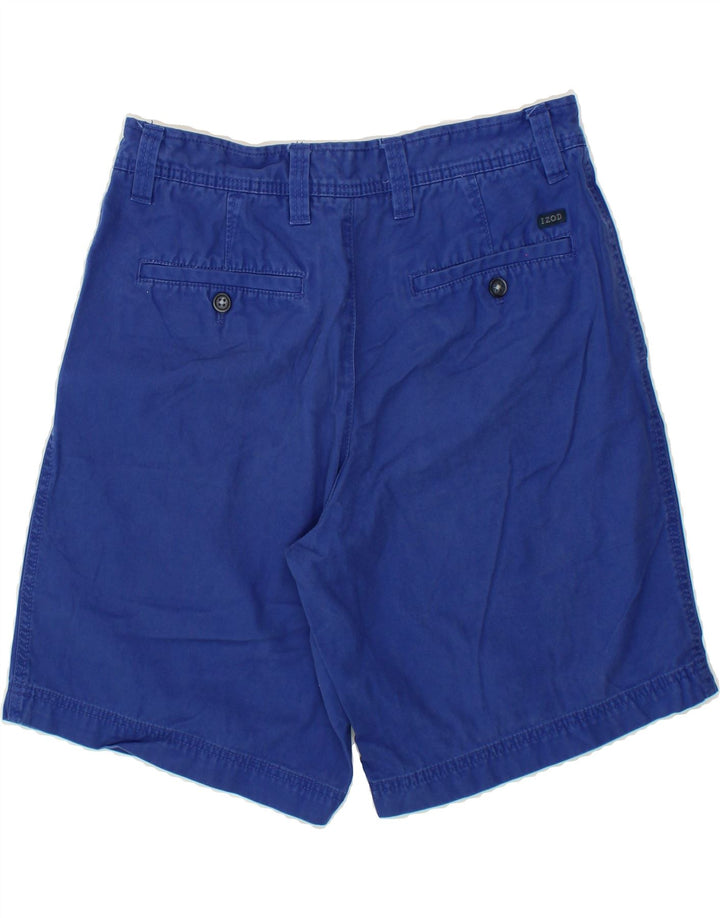 IZOD Mens Salt Water Chino Shorts W32 Medium Blue Cotton Vintage Izod and Second-Hand Izod from Messina Hembry 