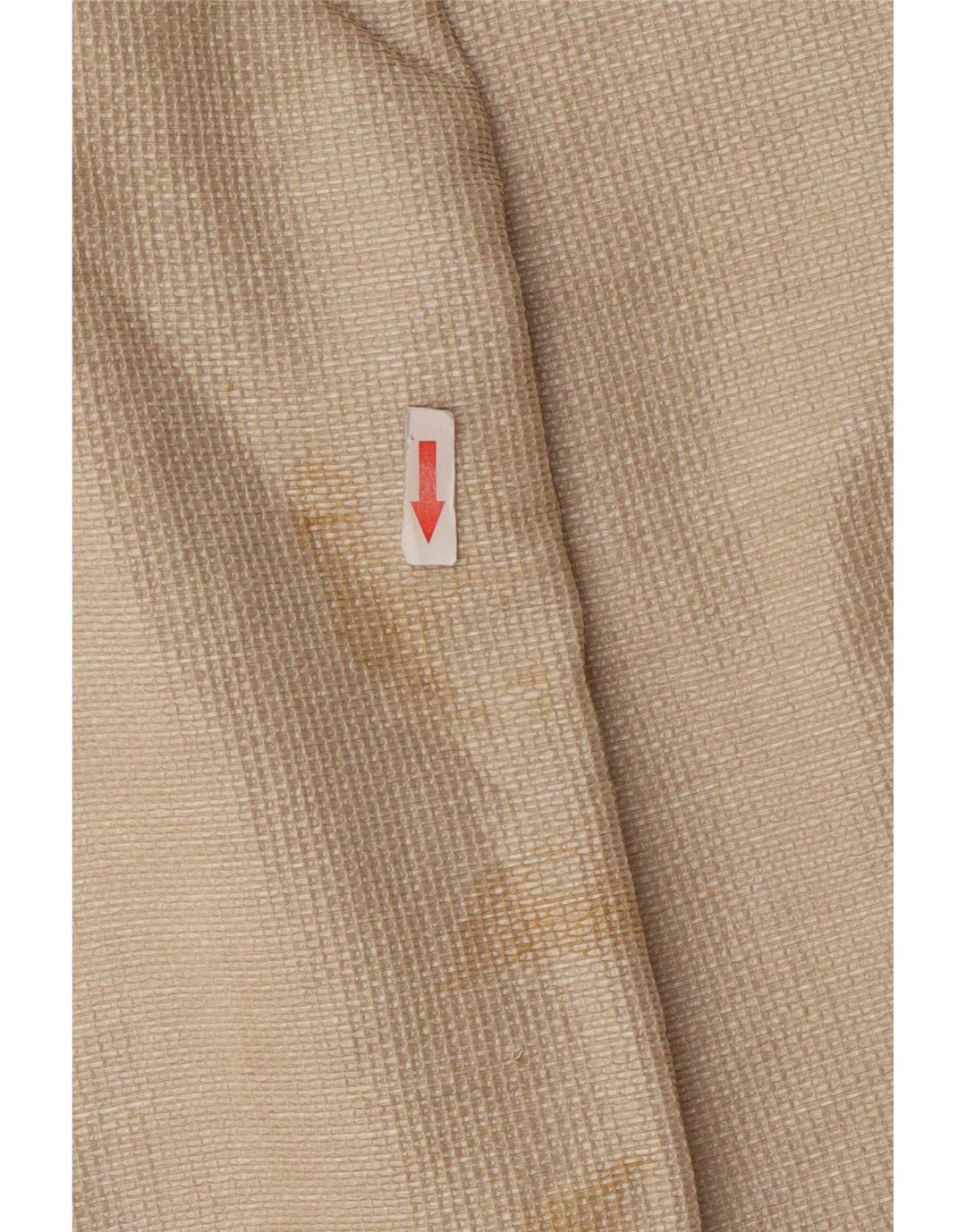Zara Mujer Blazer Chaqueta UK 12 Medio Algodón Beige