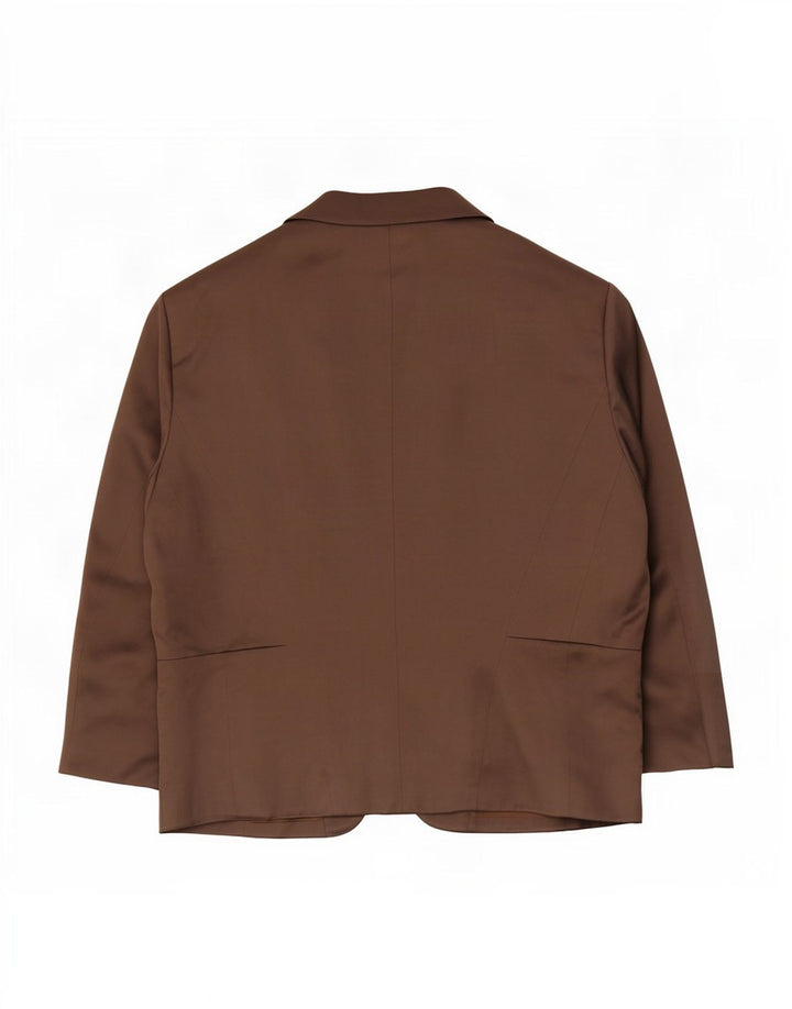 Fenn Wright Manson Chaqueta Blazer de Manga 3/4 para Mujer UK 44 Grande Marrón