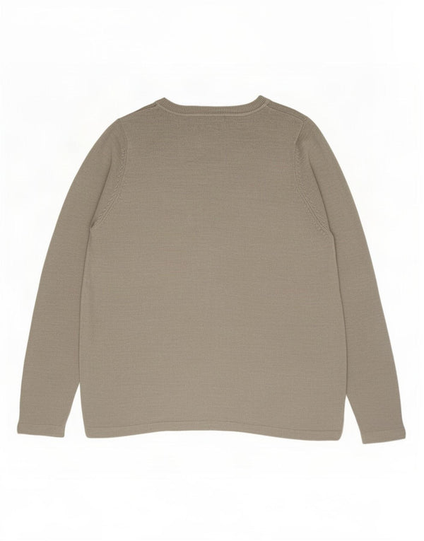 Zara - Jersey con cuello barco para mujer, talla 40, acrílico gris grande