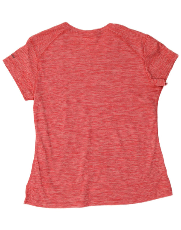 Columbia Camiseta para mujer Top UK 44 Grande Poliéster moteado rojo