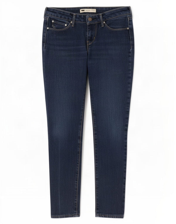Levi's Vaqueros ajustados con talle moderno y curva audaz para mujer W26 L27 Algodón azul marino