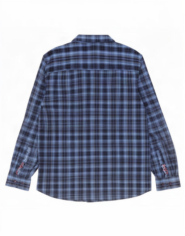 Wrangler Camisa Casual Hombre 3XL Algodón A Cuadros Azul