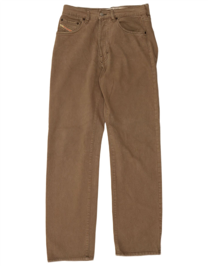 Diesel Vaqueros Rectos Hombre W32 L33 Algodón Marrón