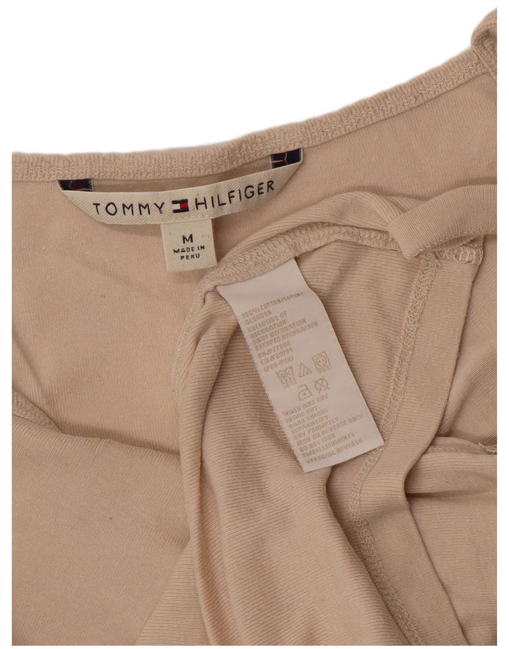 Tommy Hilfiger Cami Top para Mujer UK 12 Algodón Beige Medio