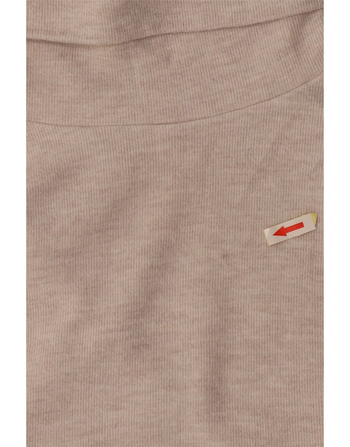 Zara Blusa sin mangas con cuello vuelto para mujer UK 10 Small White