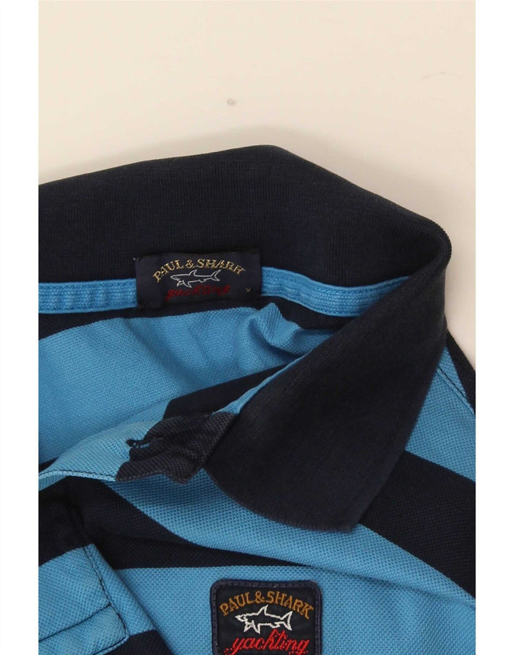 Polo Paul & Shark Hombre Rayas Azul Medio