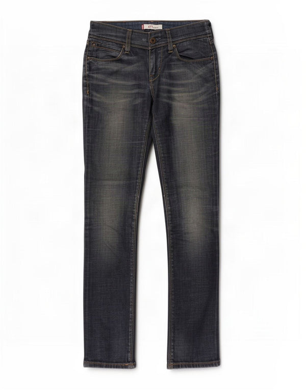 Levi's Mujer 571 Vaqueros Slim De Cintura Baja W28 L30 Algodón Azul