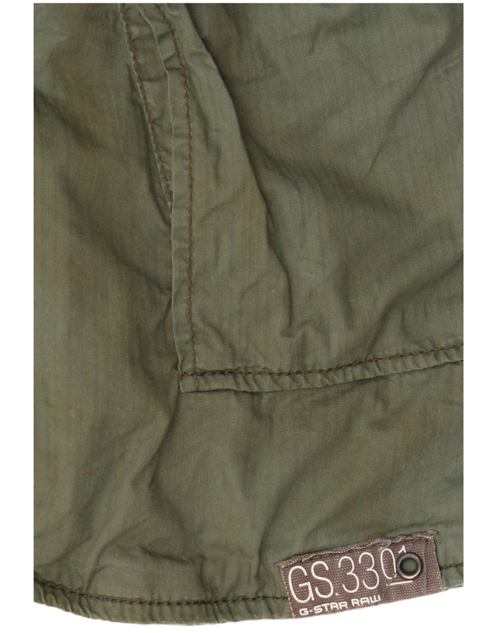 G-Star Chaqueta utilitaria para mujer UK 44 Grande Algodón verde