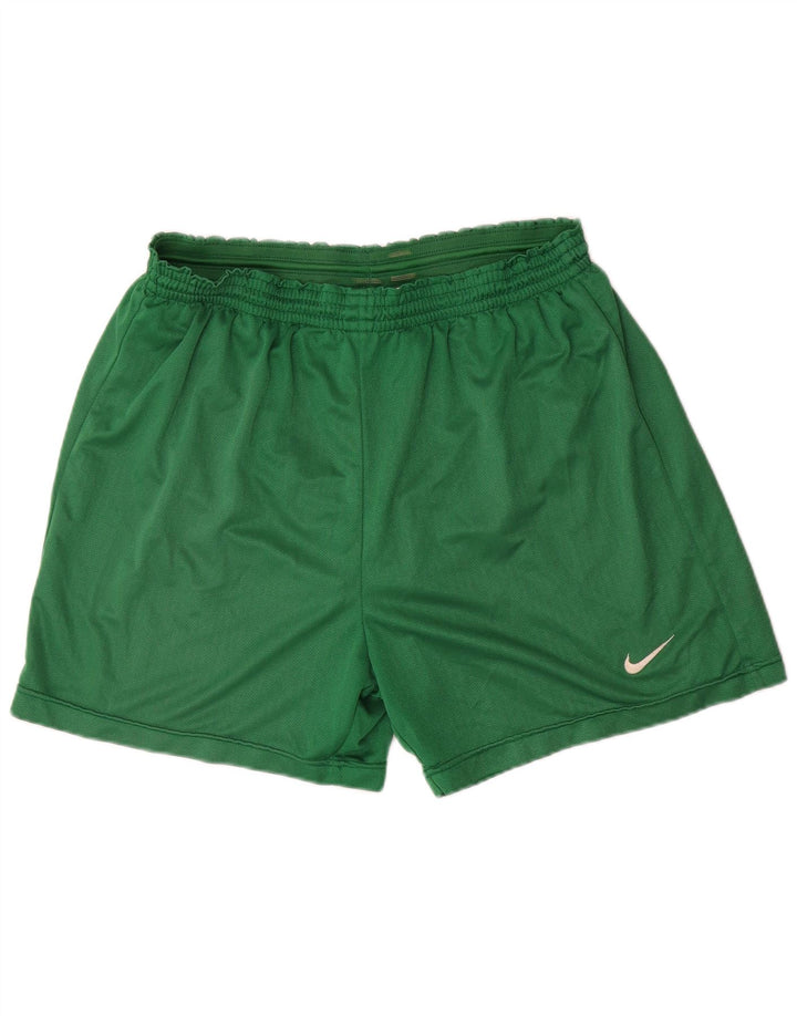 Nike Pantalones cortos deportivos para hombre XL Verde Espiga Poliéster