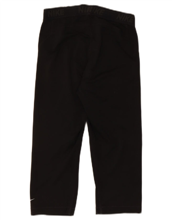 Nike - Leggings capri gráficos para mujer, talla 40, poliéster negro mediano