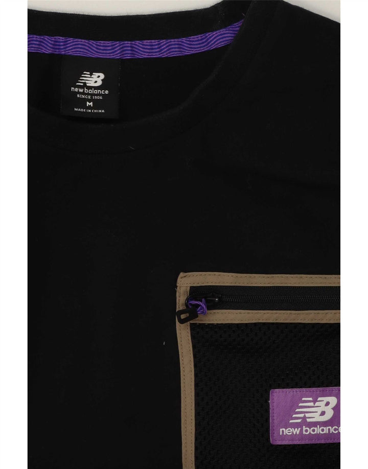 New Balance Hombre Camiseta Top Medium Negro
