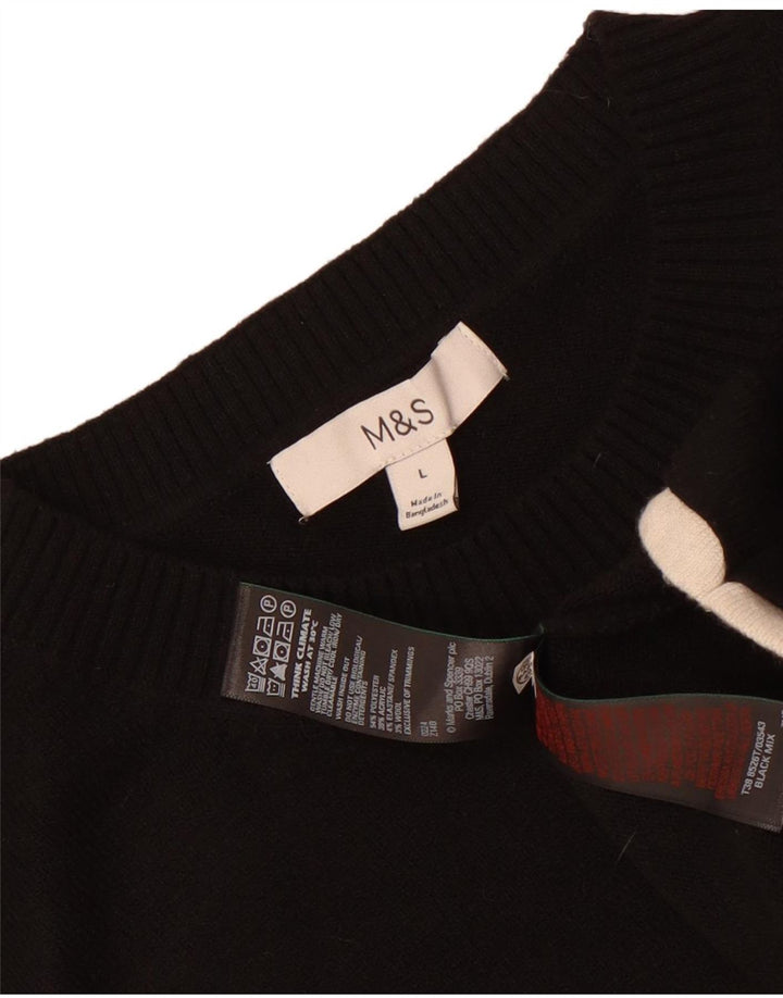 Marks & Spencer - Camiseta sin mangas para hombre, talla grande, poliéster negro