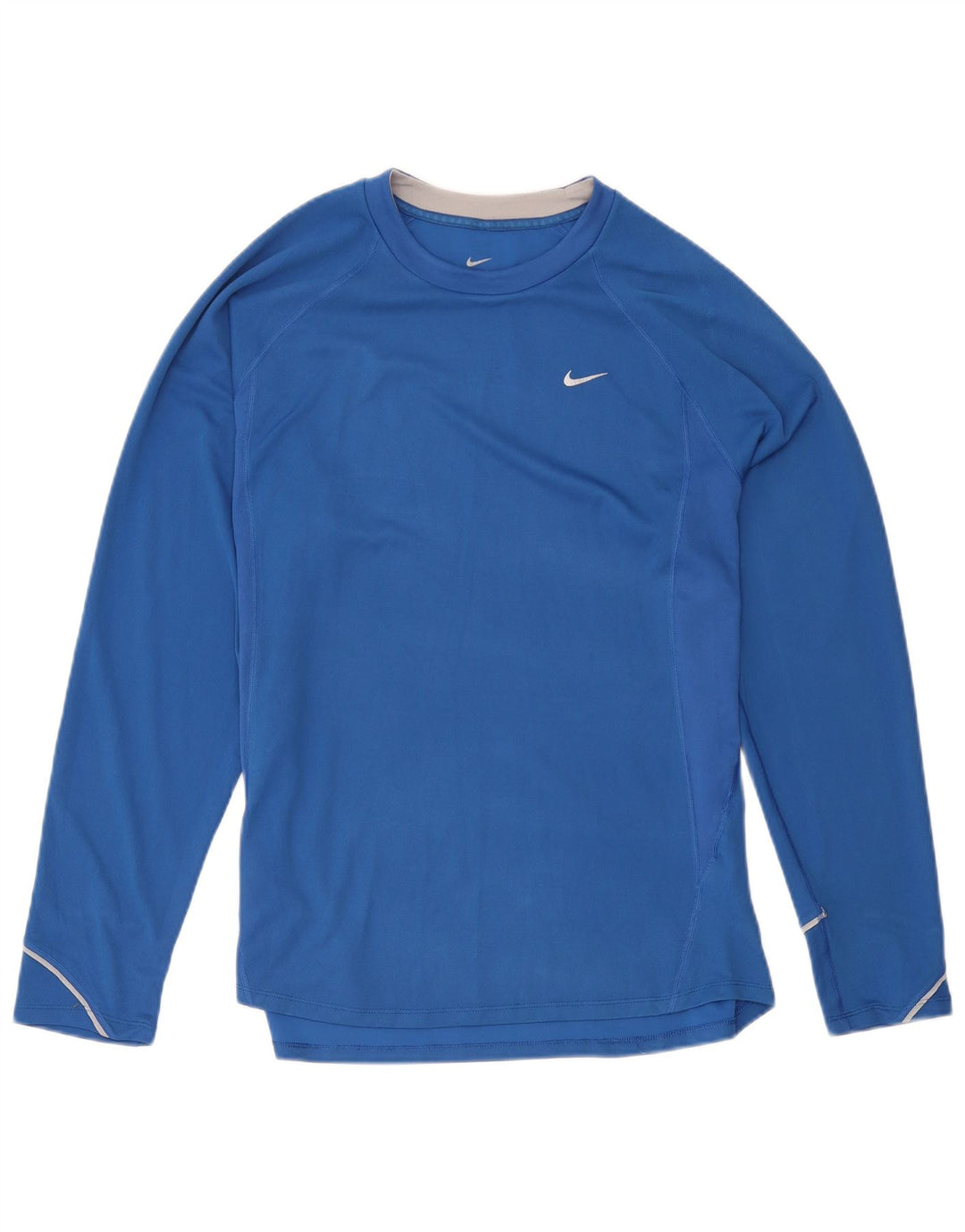 Nike Mujer Dri Fit Top Manga Larga ES 20/22 XL Azul Poliéster