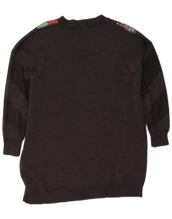 Tu Clothing Vestido tipo jersey de manga larga para mujer UK 40 XL Negro Colorblock