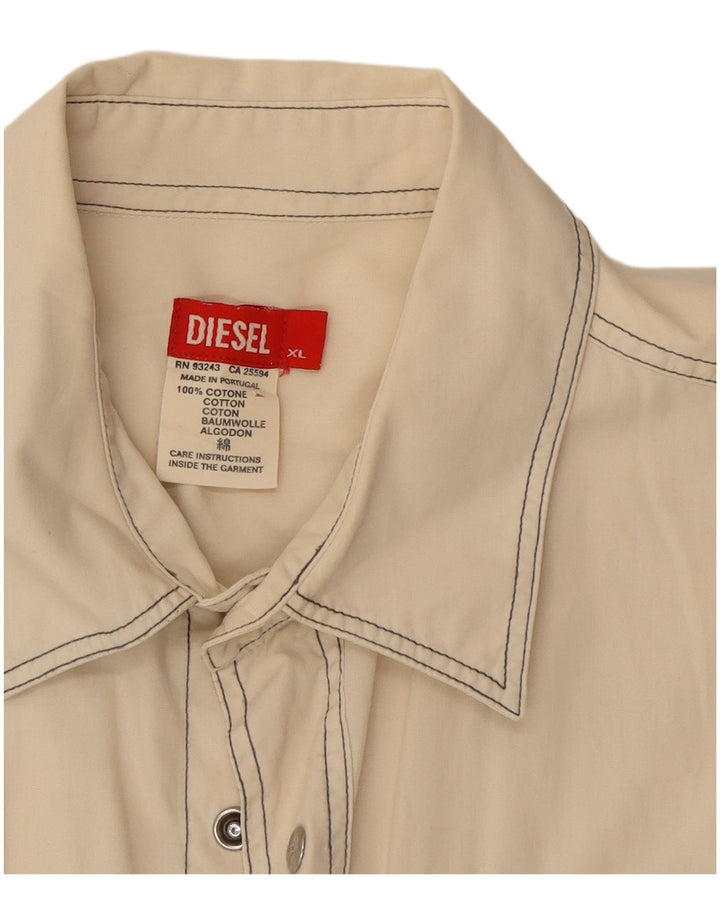 Camisa Diesel Hombre XL Blanco Roto