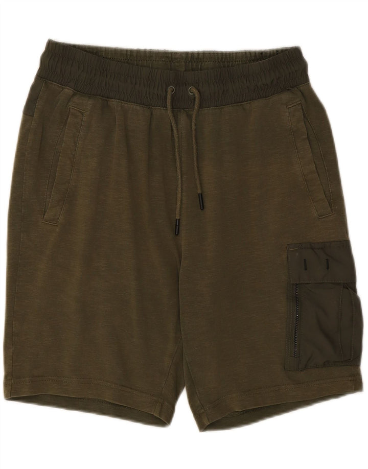 NIKE Mens Sport Shorts Medium  Khaki Cotton Vintage Nike and Second-Hand Nike from Messina Hembry 