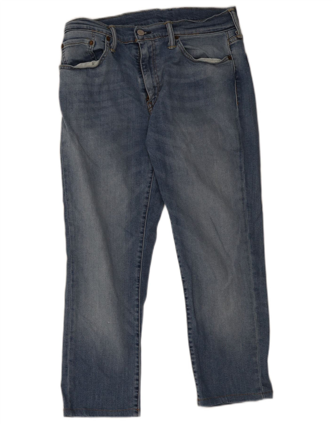 Levi's Mens 511 pantalones vaqueros ajustados recortados W33 L25 algodón azul