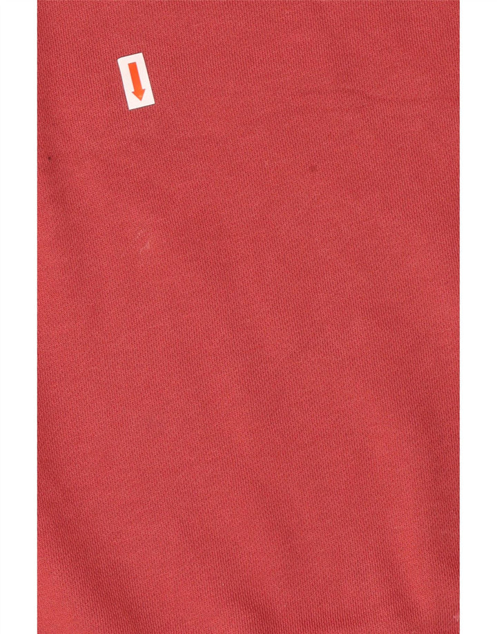 NIKE Sudadera extragrande con estampado gráfico y cuello con cremallera para mujer, talla 10, color rosa