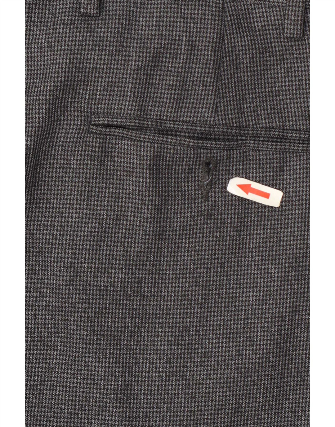 Marks & Spencer Pantalón de traje regular para hombre W38 L29 Gris pata de gallo