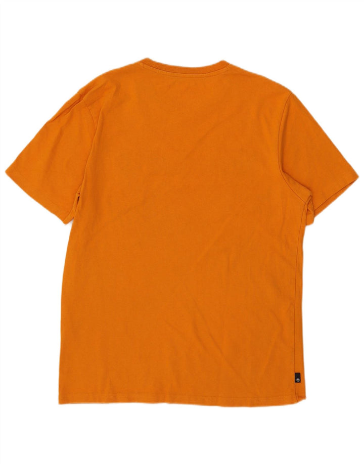 Timberland Camiseta gráfica de ajuste regular para hombre Top de algodón naranja medio