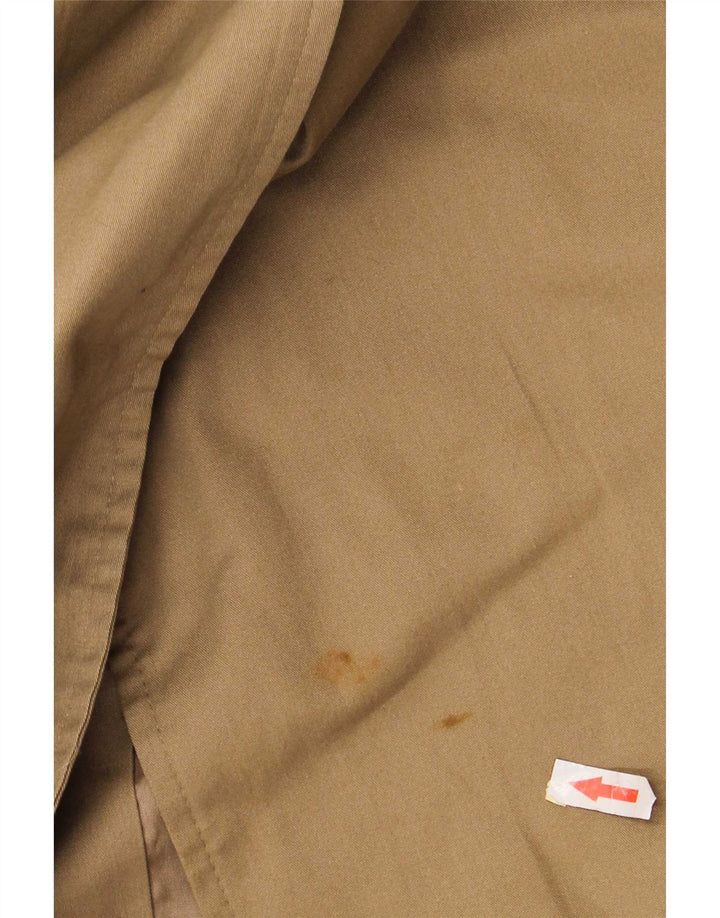 Gabardina vintage de gran tamaño para mujer IT 40 Poliéster beige pequeño