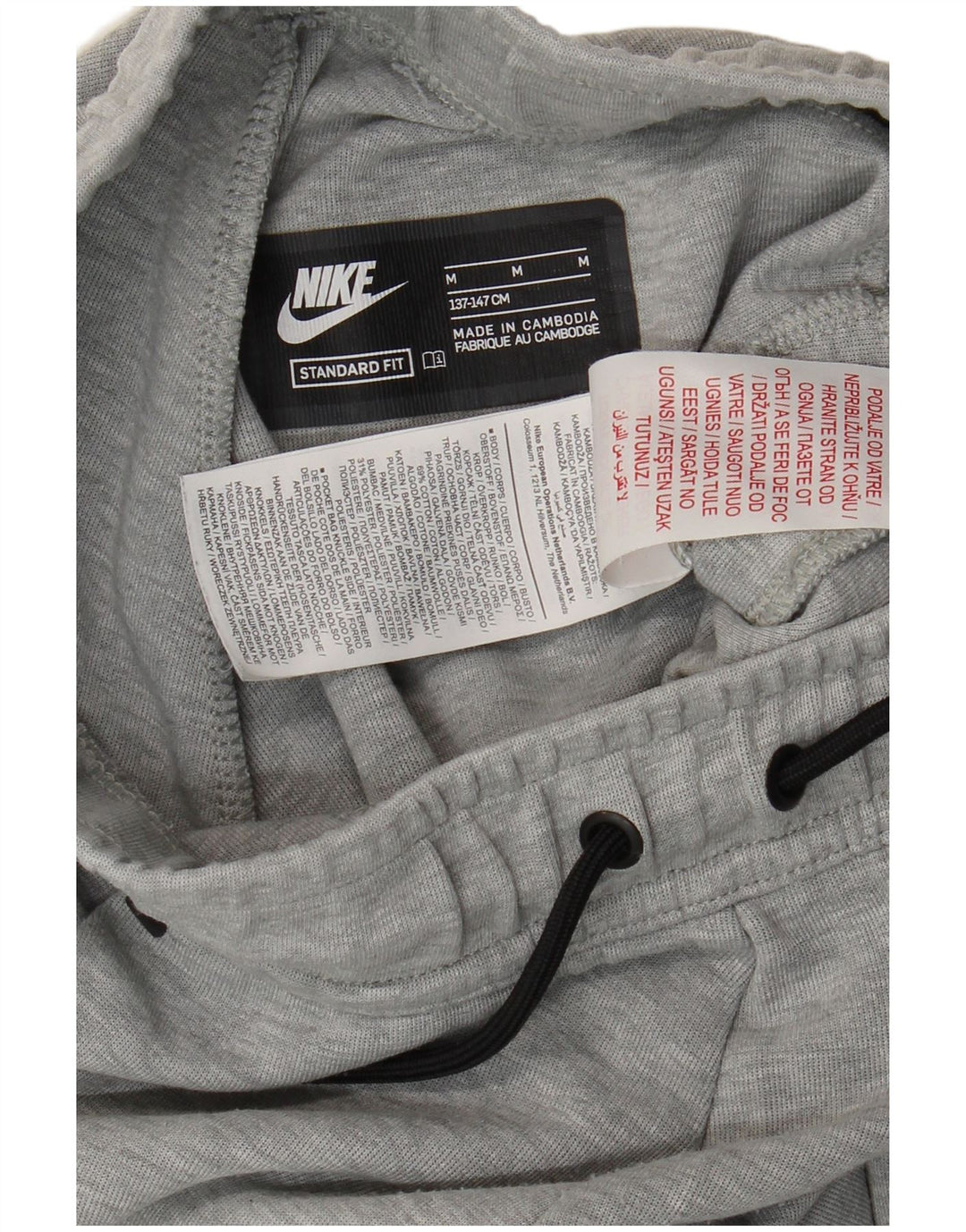 Nike - Pantalones de chándal para niño, 10-11 años, color gris medio jaspeado
