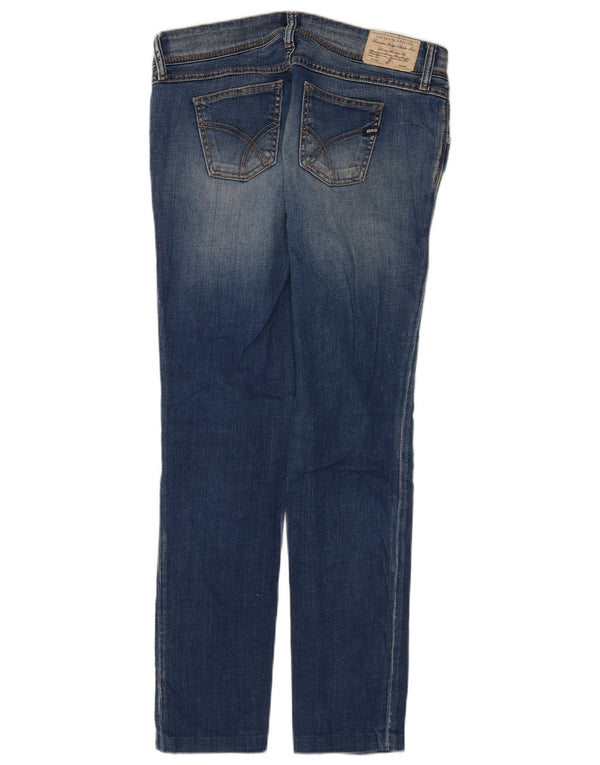 Vaqueros pitillo de cintura baja para mujer Gas W29 L30 Azul