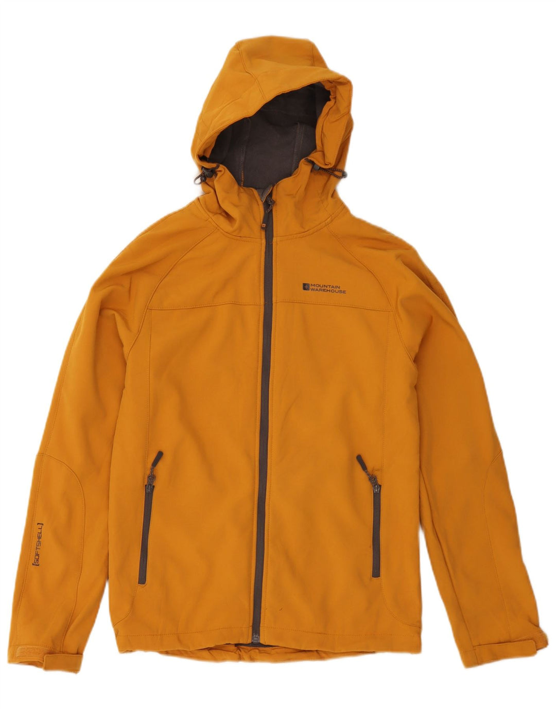 Chaqueta cortavientos con capucha para hombre Mountain Warehouse UK 34 XS Poliéster amarillo