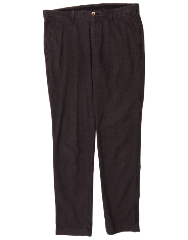 Massimo Dutti Pantalón Chino Slim Fit para Hombre EU 42 Large W32 L32 Azul Marino