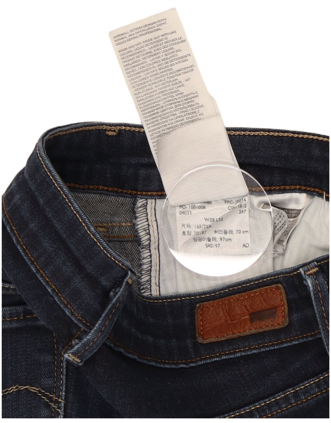 Vaqueros Levi's Mujer Slim W28 L32 Algodón Azul Marino