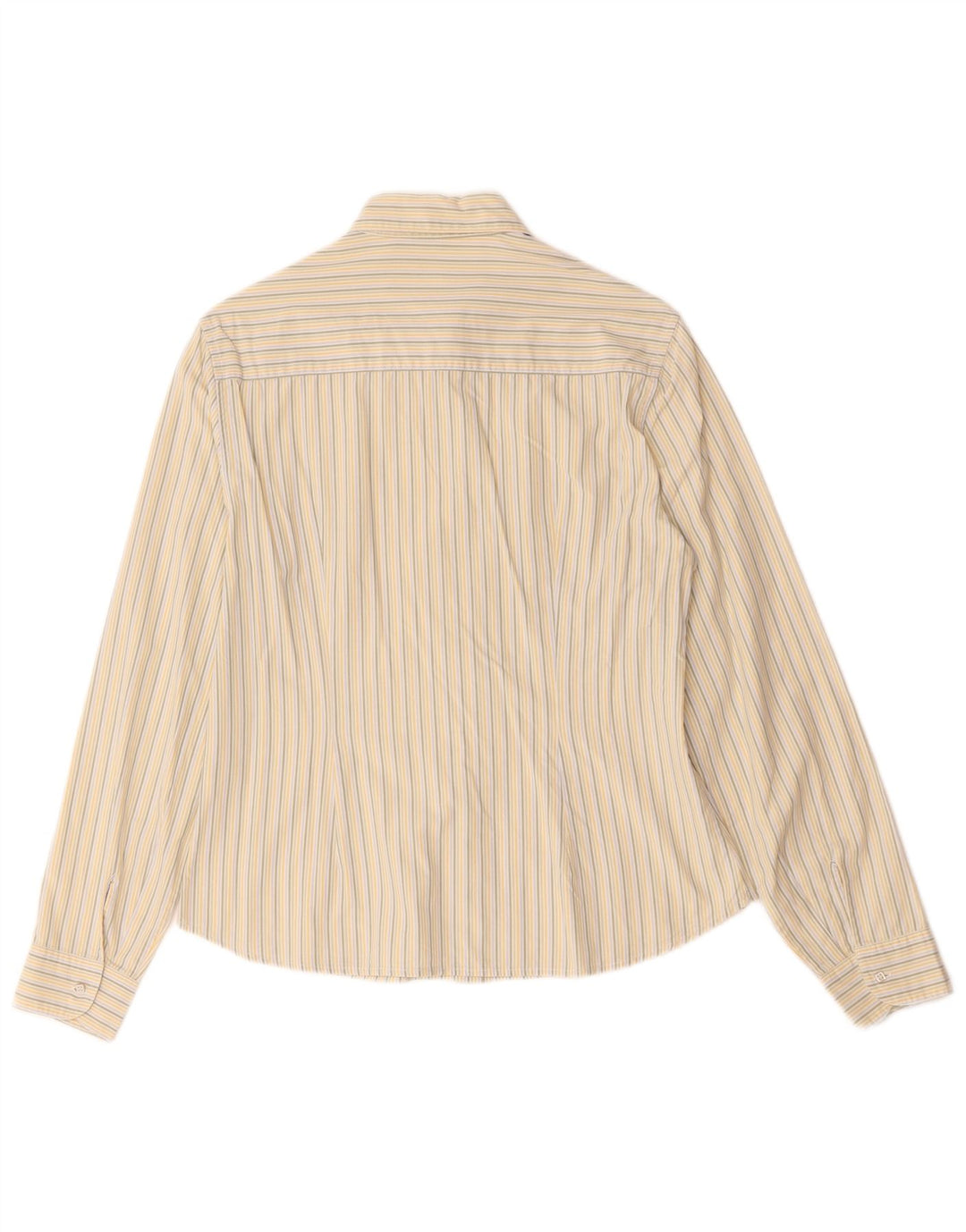 Camisa Massimo Dutti Mujer UK 44 Seda Rayas Beige Medio