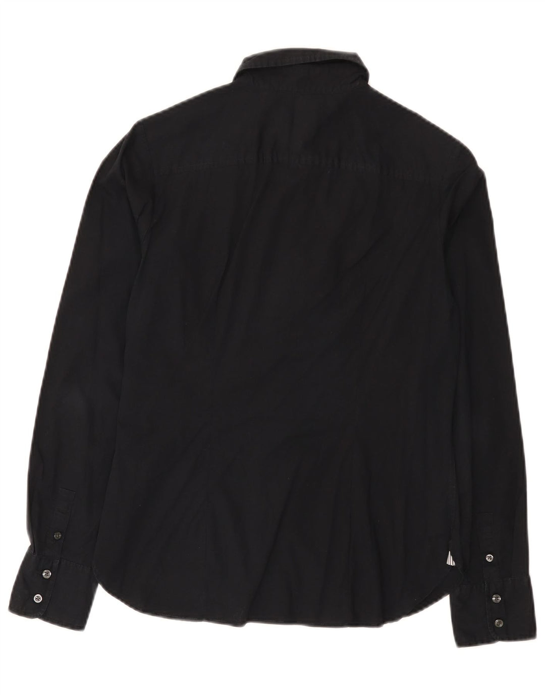 Tommy Hilfiger Camisa para mujer US 6 Mediana Algodón Negro
