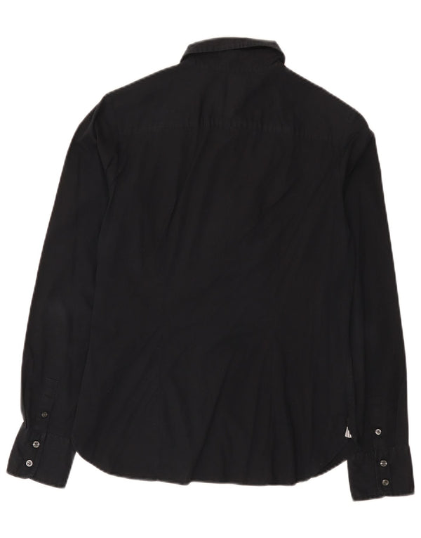 Tommy Hilfiger Camisa para mujer US 6 Mediana Algodón Negro