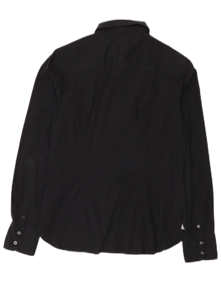 Tommy Hilfiger Camisa para mujer US 6 Mediana Algodón Negro