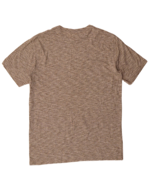 Camiseta Eddie Bauer Hombre Top Algodón Moteado Beige Medio