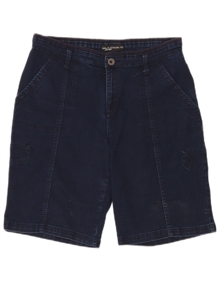 LEE Mens Platinum Label Denim Cargo Shorts W32 Azul Marino Medio
