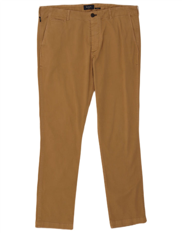 Pantalones chinos ajustados Paul Smith para hombre W34 L31 Beige