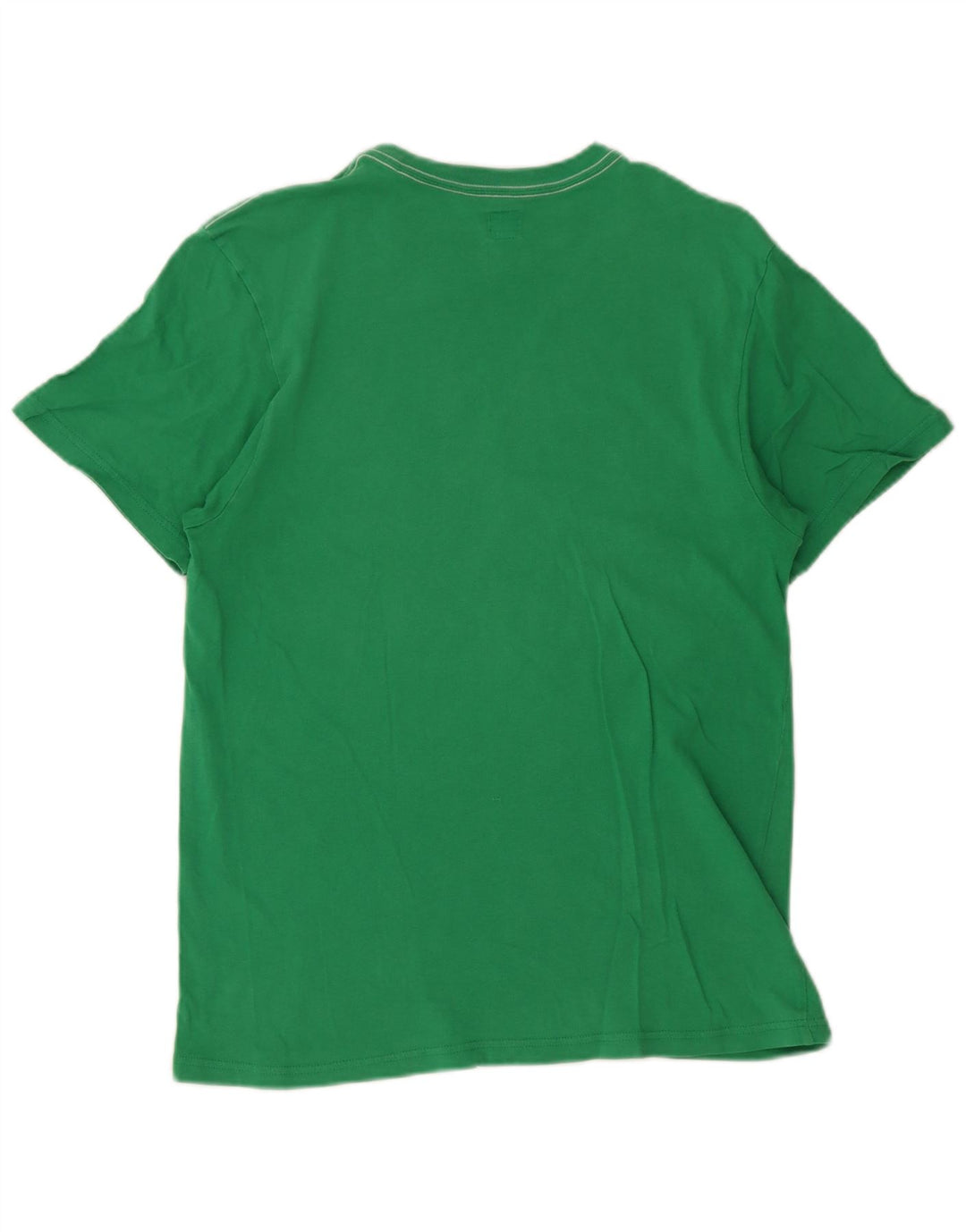 Adidas Hombre Camiseta Gráfica Top Verde Mediano