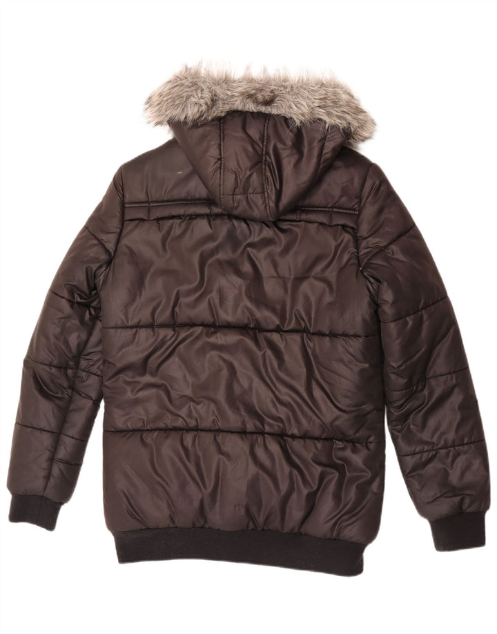 Esprit Chaqueta acolchada con capucha para niño 15-16 años XL Negro Poliéster