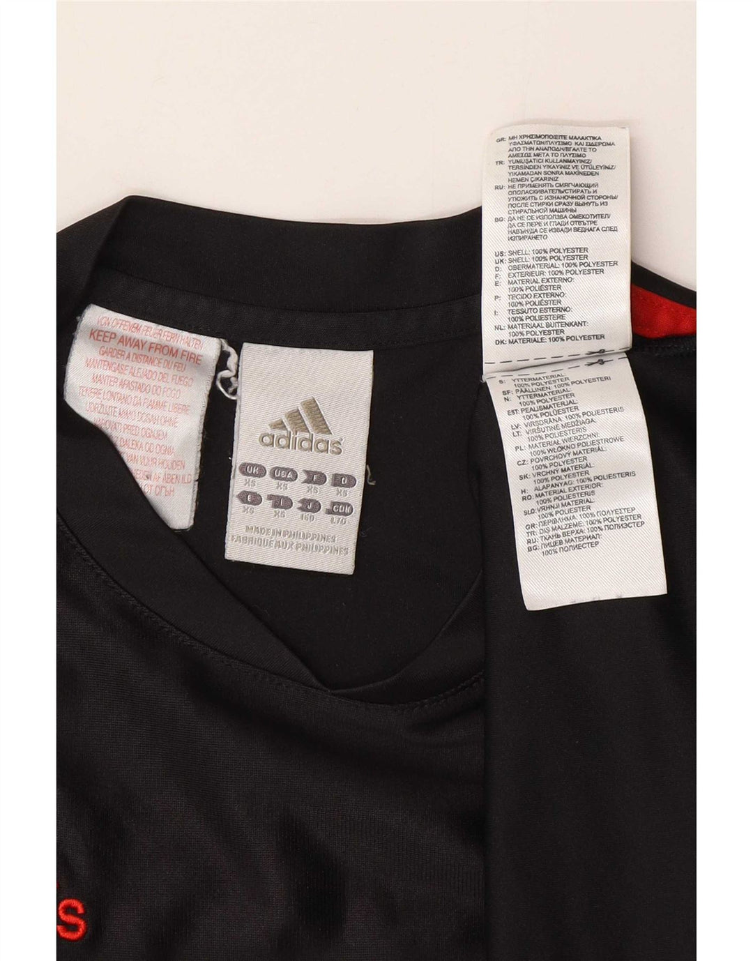 Adidas Hombre Camiseta Top XS Negro Poliéster