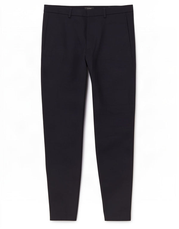 Cos Pantalones chinos delgados para hombre EU 50 Large W34 L28 Azul marino Viscosa