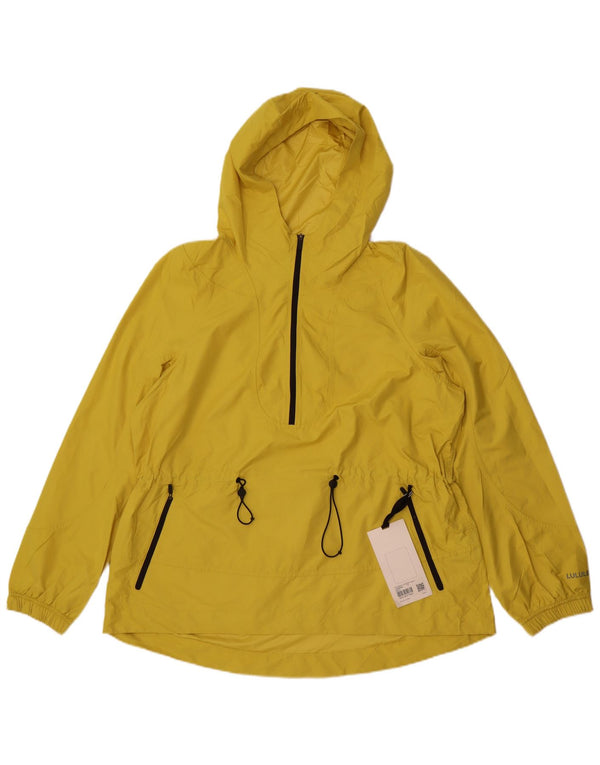 Lululemon - Chaqueta impermeable con capucha para mujer, talla 10, poliéster amarillo grande
