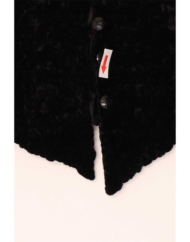 Simonetta Chaqueta Bolero de Terciopelo para Mujer IT 42 Viscosa Negra Mediana